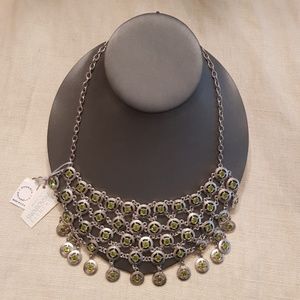 Roberta Chiarella Green Swarovski Crystal Necklace